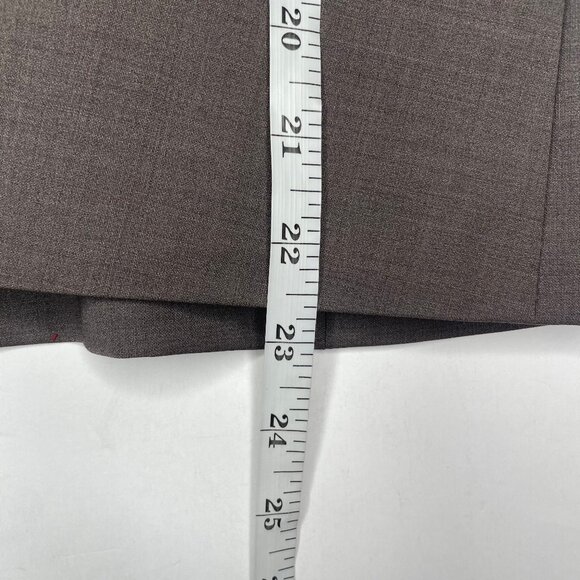 Ann Taylor Brown Virgin Wool Blend 1-Button Blazer Jacket Sz 2 Work Career - Picture 8 of 13